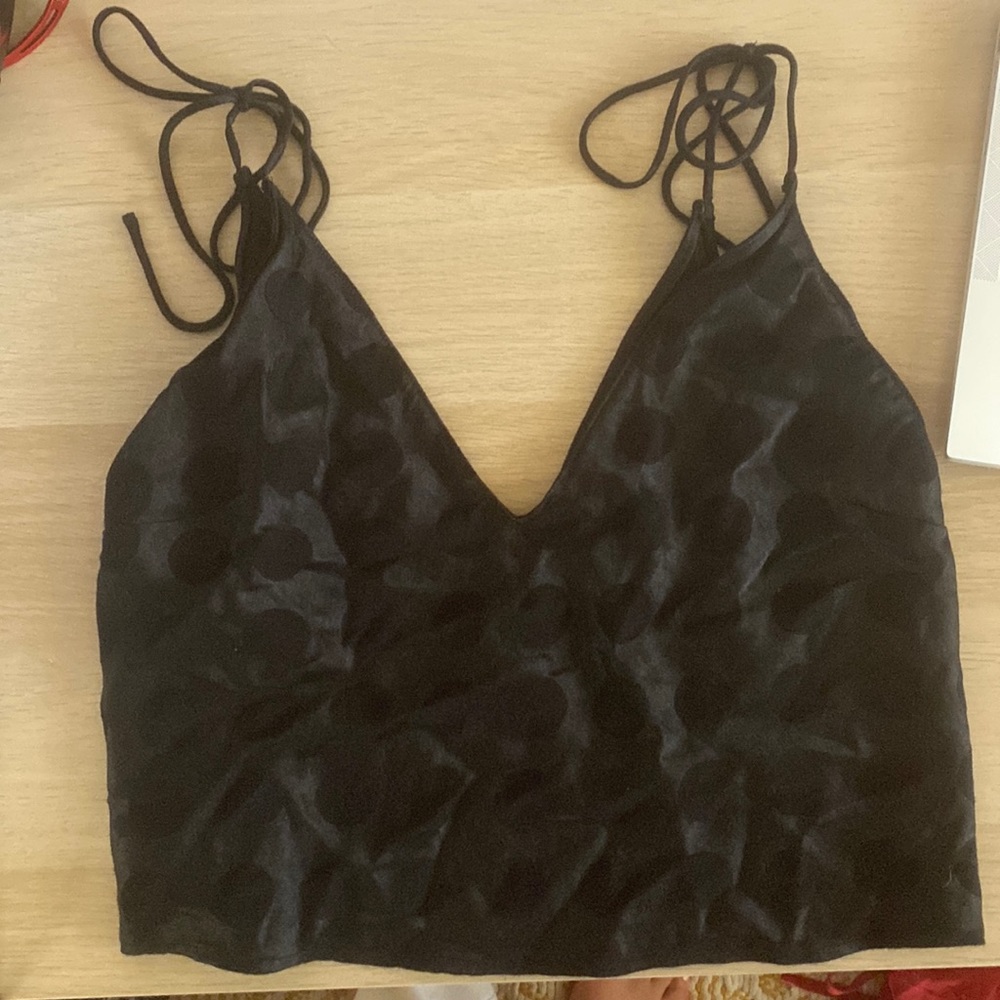 Black tank top